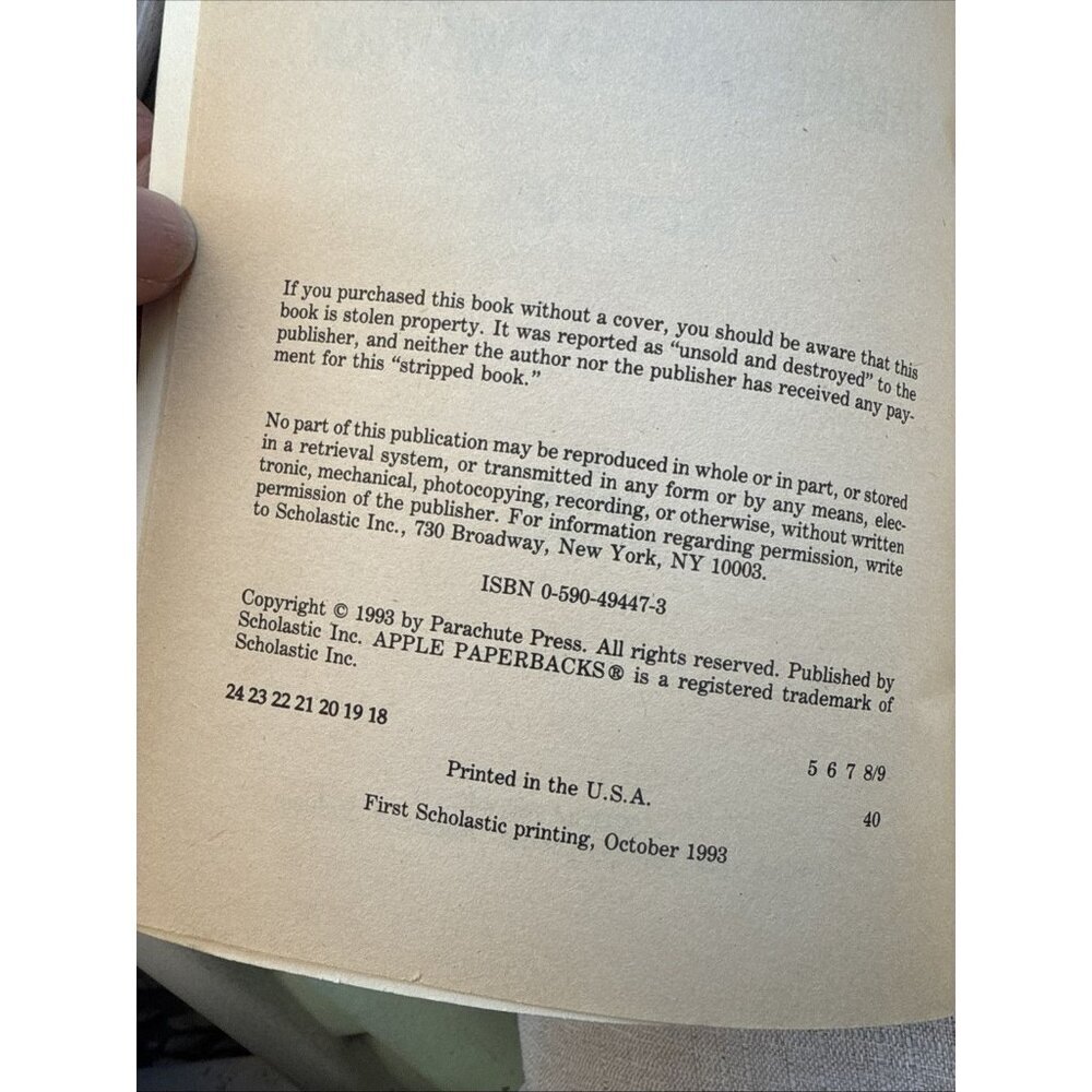 Goosebumps Be Careful What You Wish For ... #12 R L Stine Vintage Paperback Book - Picture 3 of 7